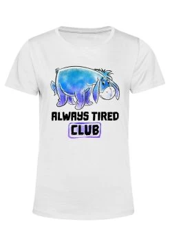 Disney Winnie The Pooh Eeyore Tired Club - T-Shirt Print - White -Disney 002c949583864cb8abb6492a4e1432c2