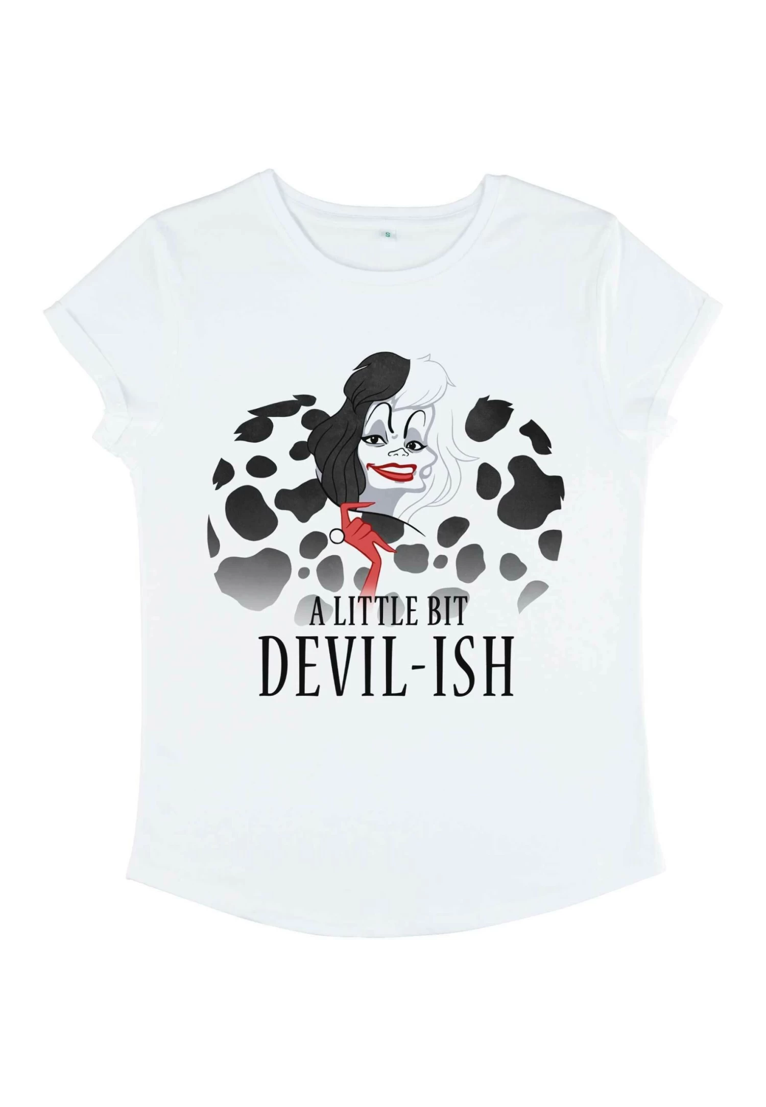Disney 101 Dalmatians Scary Evil Cruella - T-Shirt Print - White 7 Disney 101 Dalmatians Scary Evil Cruella - T-Shirt Print - White - Afbeelding 5