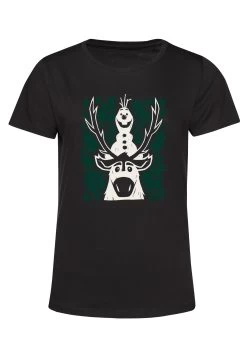 Disney Frozen 2 Olaf Sven Leaves - T-Shirt Print - Black 11 Disney Frozen 2 Olaf Sven Leaves - T-Shirt Print - Black -Disney 01783f7902d641a9bf7a092a320ffd93