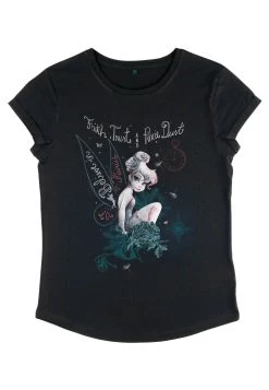 Disney Peter Pan Tink In Fairy Land - T-Shirt Print - Black -Disney 0478936475e2433393e2478ca5377a9f