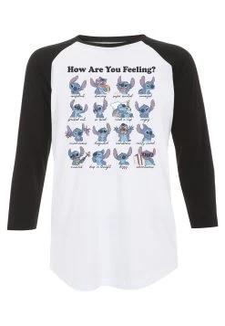 Disney Lilo Stitch Moods - Longsleeve - White Black -Disney 04ab038efd99444c8f895a41aaac5efe