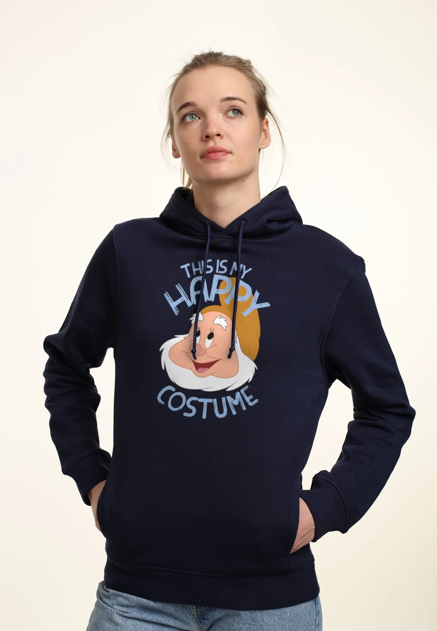 Disney Snow White Happy Costume - Hoodie - Navy Blue 5 Disney Snow White Happy Costume - Hoodie - Navy Blue - Afbeelding 3