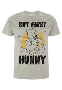 Disney Winnie The Pooh First Hunny - T-Shirt Print - Melange Grey