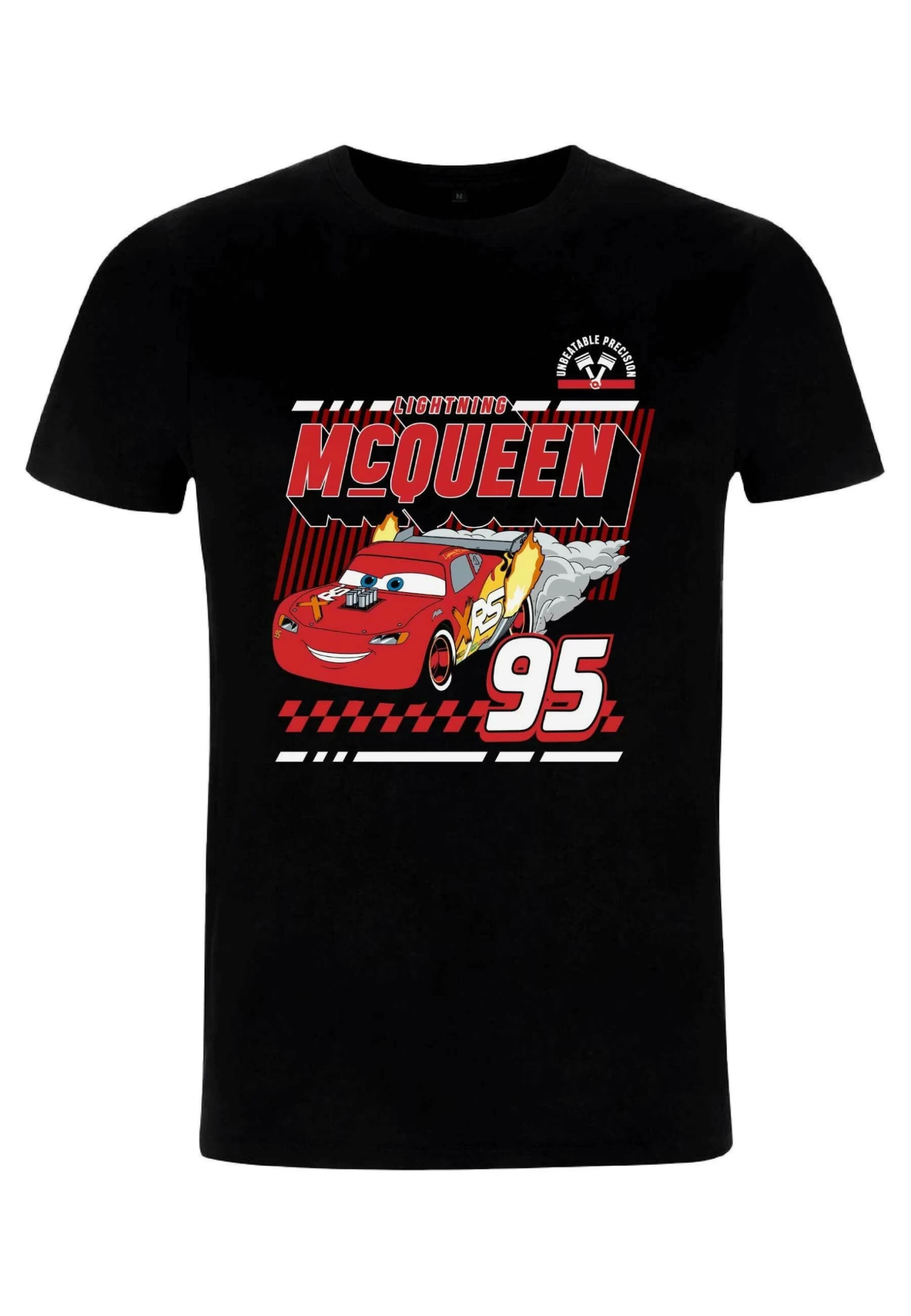 Disney Cars 2 Mcqueens Drag - T-Shirt Print - Black 3 Disney Cars 2 Mcqueens Drag - T-Shirt Print - Black