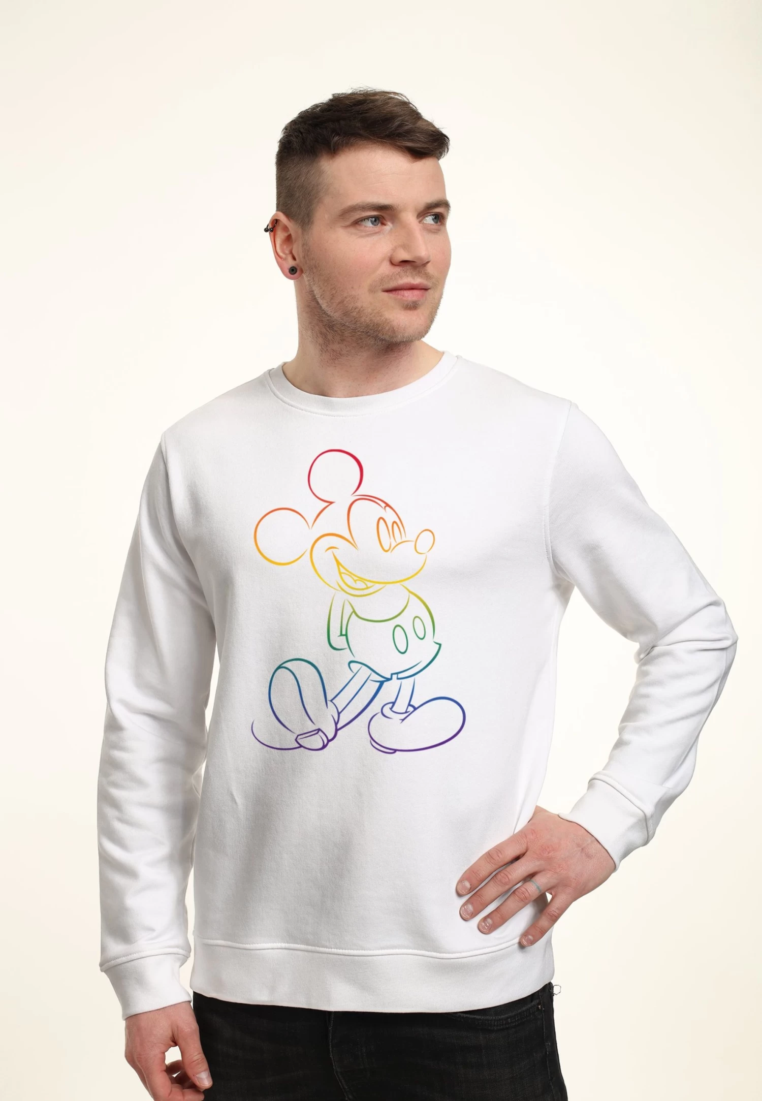 Disney Mickey Mouse Big Pride - Sweater - White 5 Disney Mickey Mouse Big Pride - Sweater - White - Afbeelding 3