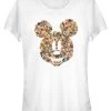 Disney Mickey Classic Floral Mickey - T-Shirt Print - White 1 Disney Mickey Classic Floral Mickey - T-Shirt Print - White -Disney 0960aa214f5e4ca49566617f73f0698b