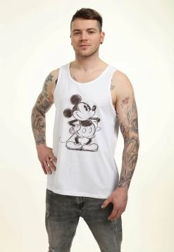 Disney Mickey Classic Sketchy Mickey- Top - White -Disney 09c0787d3ed34a739fb8f2c8cfae35c2