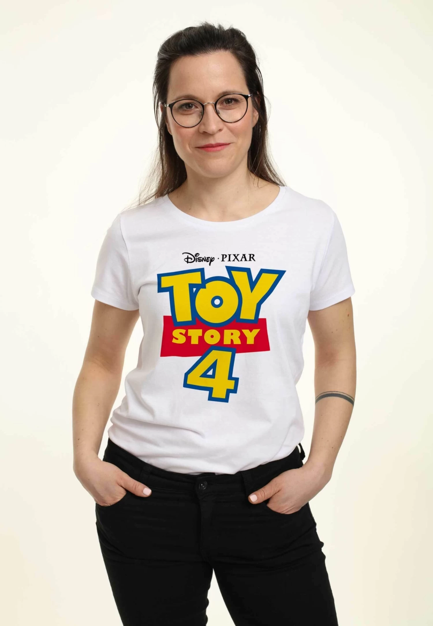 Disney Toy Story Full Color Logo - T-Shirt Print - White 3 Disney Toy Story Full Color Logo - T-Shirt Print - White