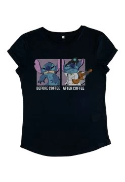 Disney Lilo & Stitch Stitch Coffee - T-Shirt Print - Navy Blue -Disney 0b3cf6bc0f724916a8f0e49539359c5d