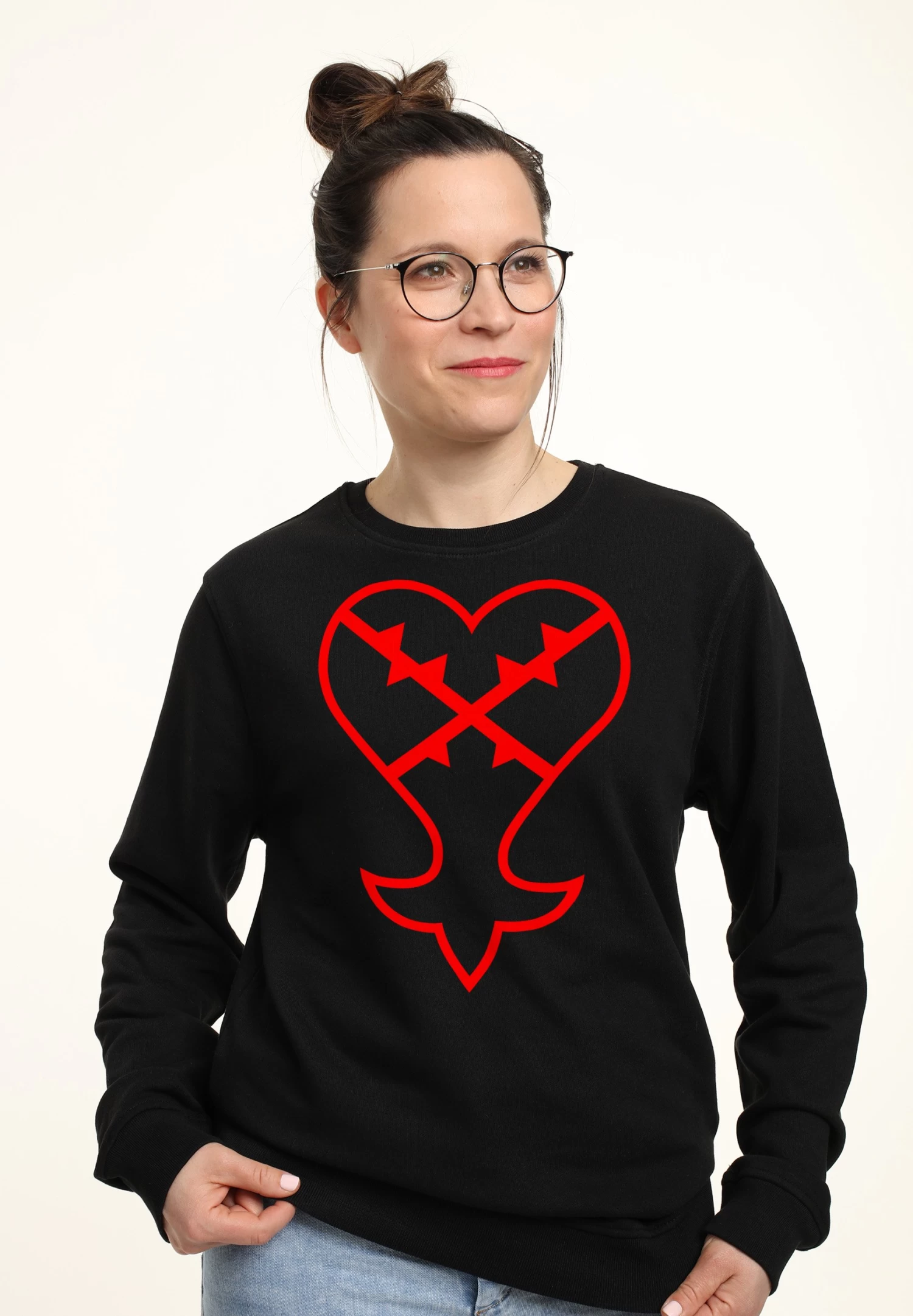 Disney Kingdom Hearts Heartless Symbol - Sweater - Black 5 Disney Kingdom Hearts Heartless Symbol - Sweater - Black - Afbeelding 3