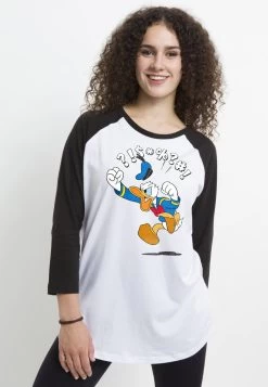 Disney Mickey Classic Donald Jump - Longsleeve - White Black -Disney 0d4f15dbf29d4c46b0e2b8093558cc1f