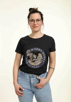 Disney Alice In Wonderland- T-Shirt Print - Black -Disney 0d6bedac89a349999b4b4cda503ec8e9