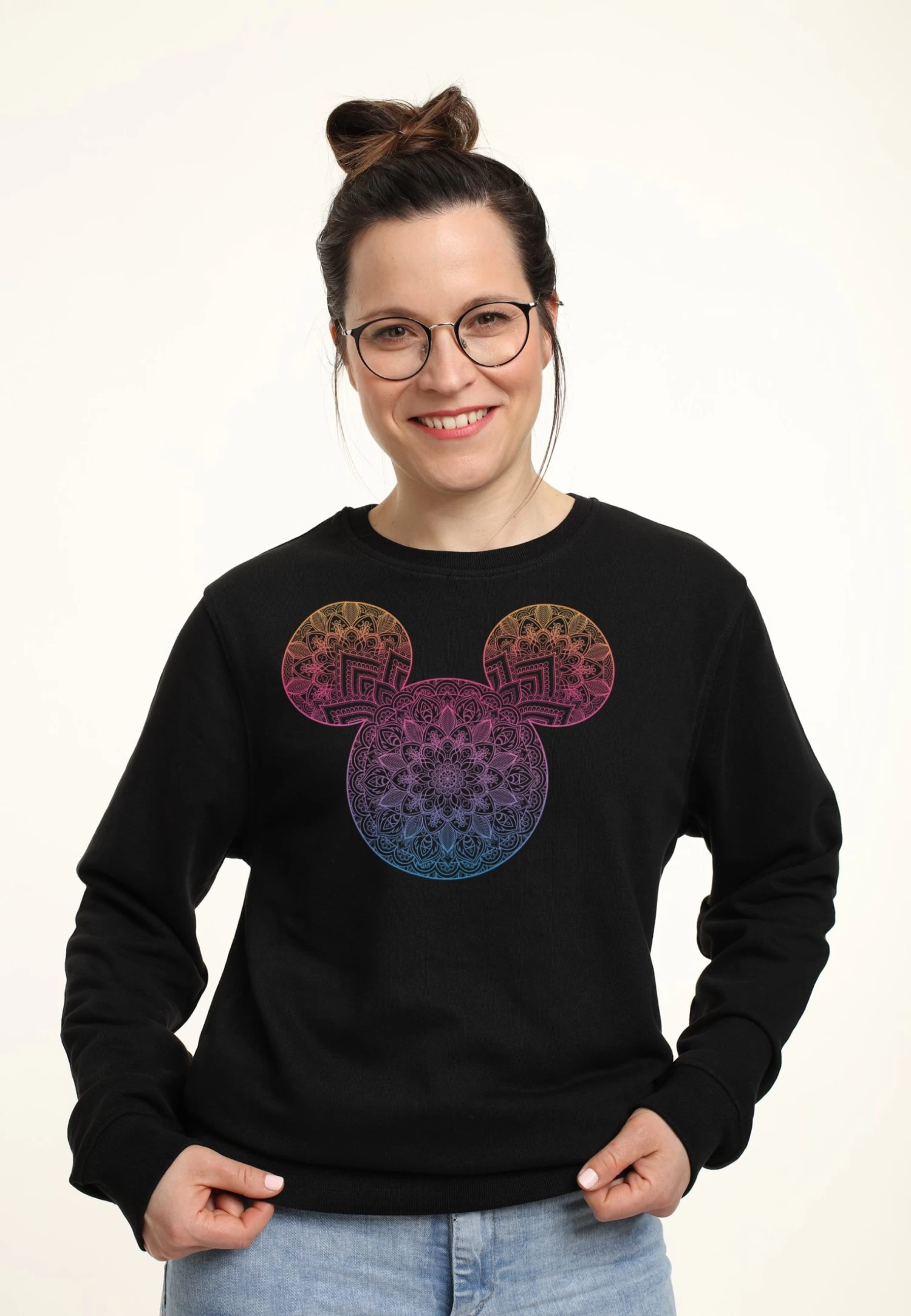 Disney Classic Mickey Mickey Mandala Fill - Sweater - Black 3 Disney Classic Mickey Mickey Mandala Fill - Sweater - Black