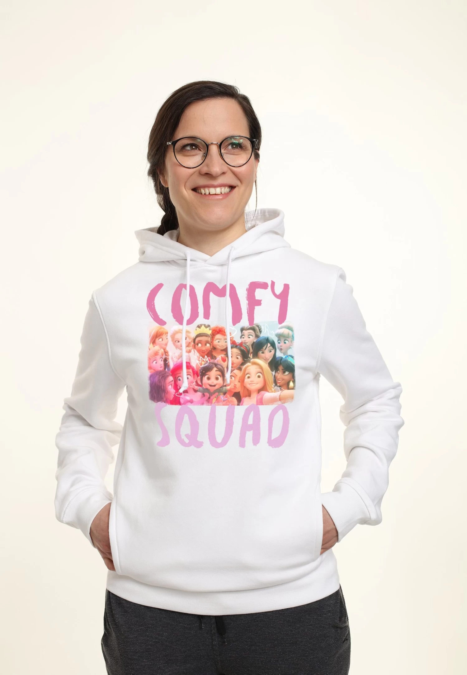 Disney Wreck-It Ralph 2 Comfy Squad Selfie - Hoodie - White 5 Disney Wreck-It Ralph 2 Comfy Squad Selfie - Hoodie - White - Afbeelding 3