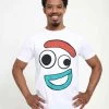 Disney Toy Story 4 Big Face Smiling Forky Unisex - T-Shirt Print - White 1 Disney Toy Story 4 Big Face Smiling Forky Unisex - T-Shirt Print - White -Disney 0fa74fb9f49a4642a4ed479f4f158193