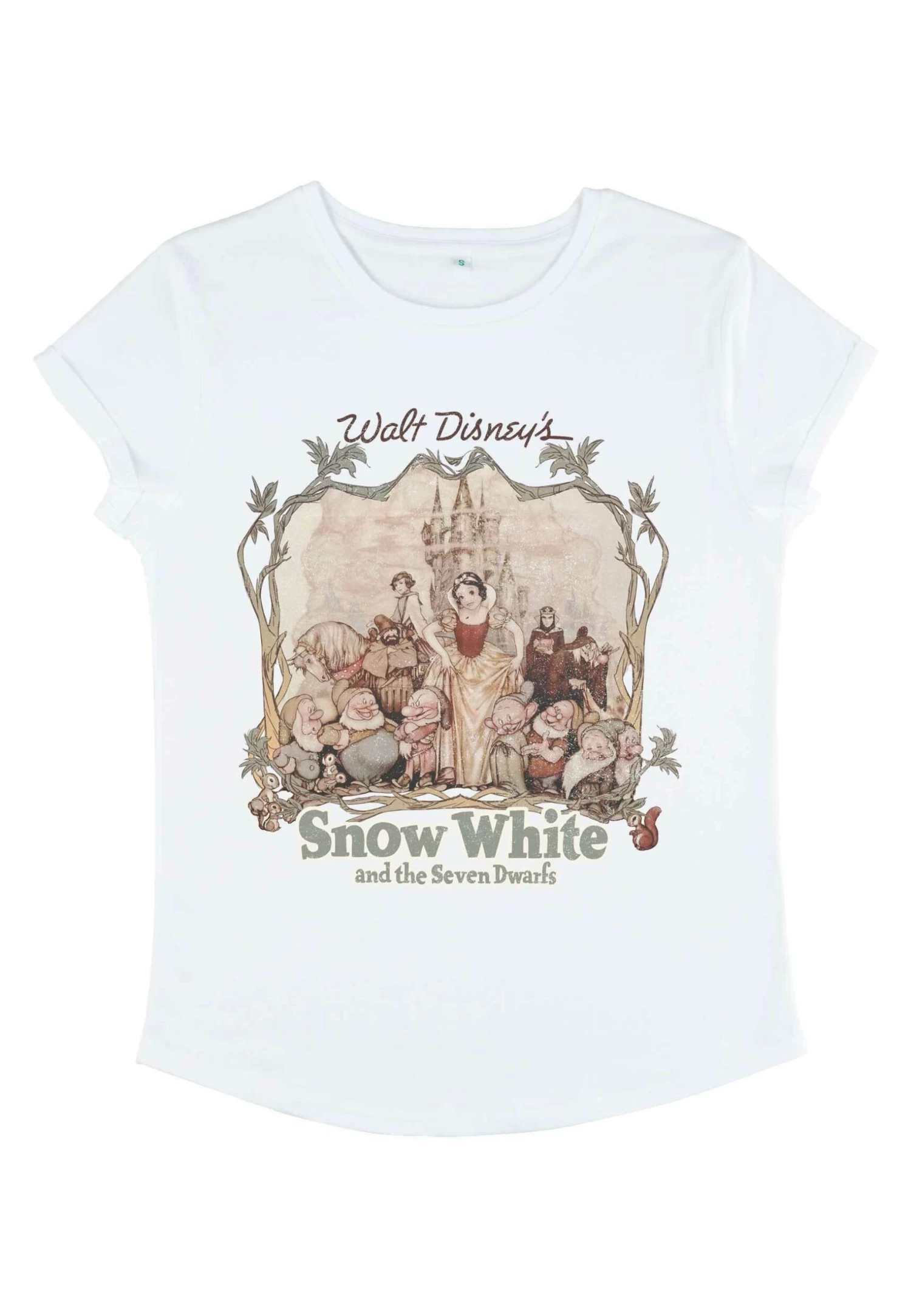 Disney Snow White Snow White And Friends - T-Shirt Print - White 7 Disney Snow White Snow White And Friends - T-Shirt Print - White - Afbeelding 5