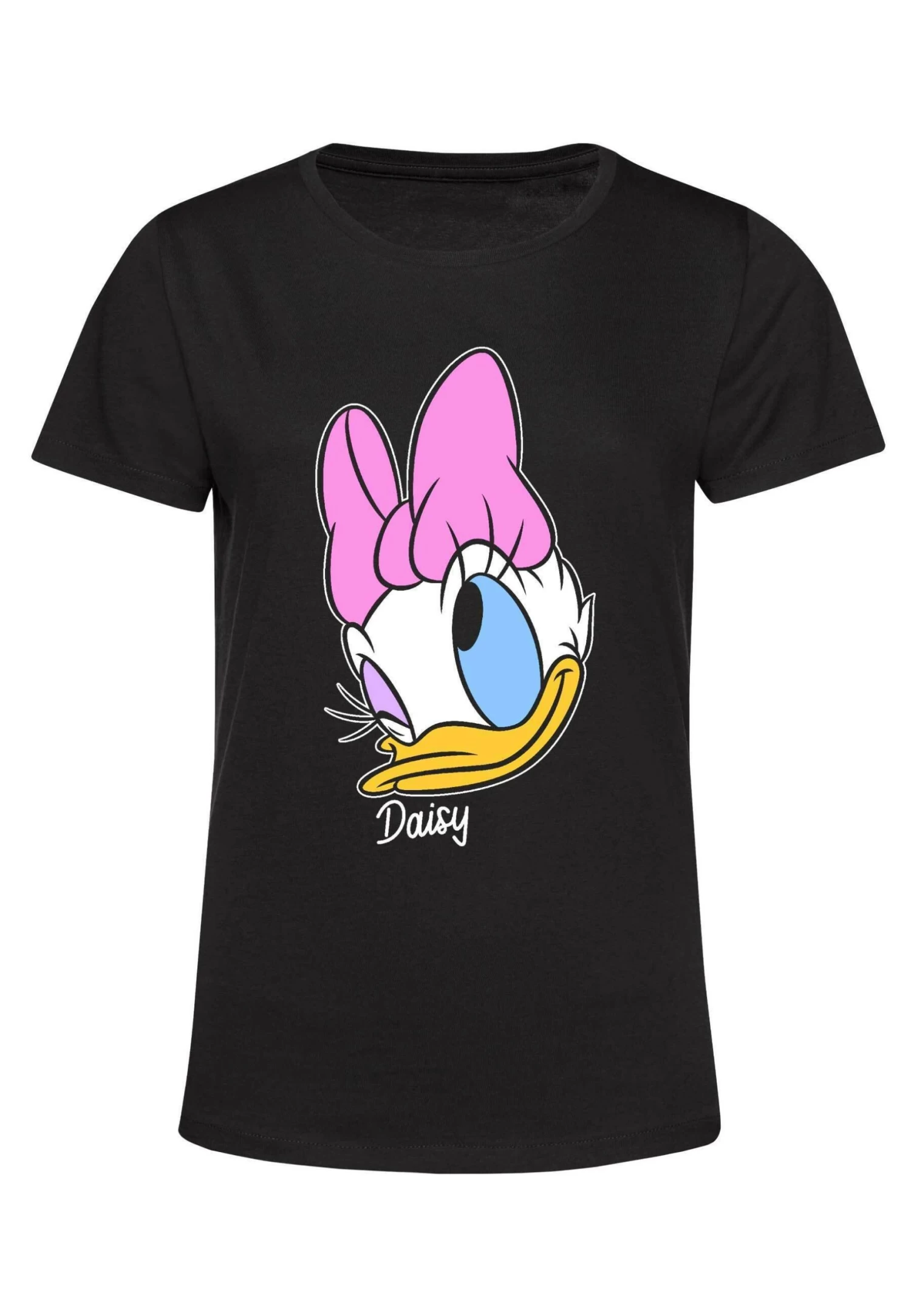 Disney Mickey Classic Daisy Big Face - T-Shirt Print - Black 7 Disney Mickey Classic Daisy Big Face - T-Shirt Print - Black - Afbeelding 5