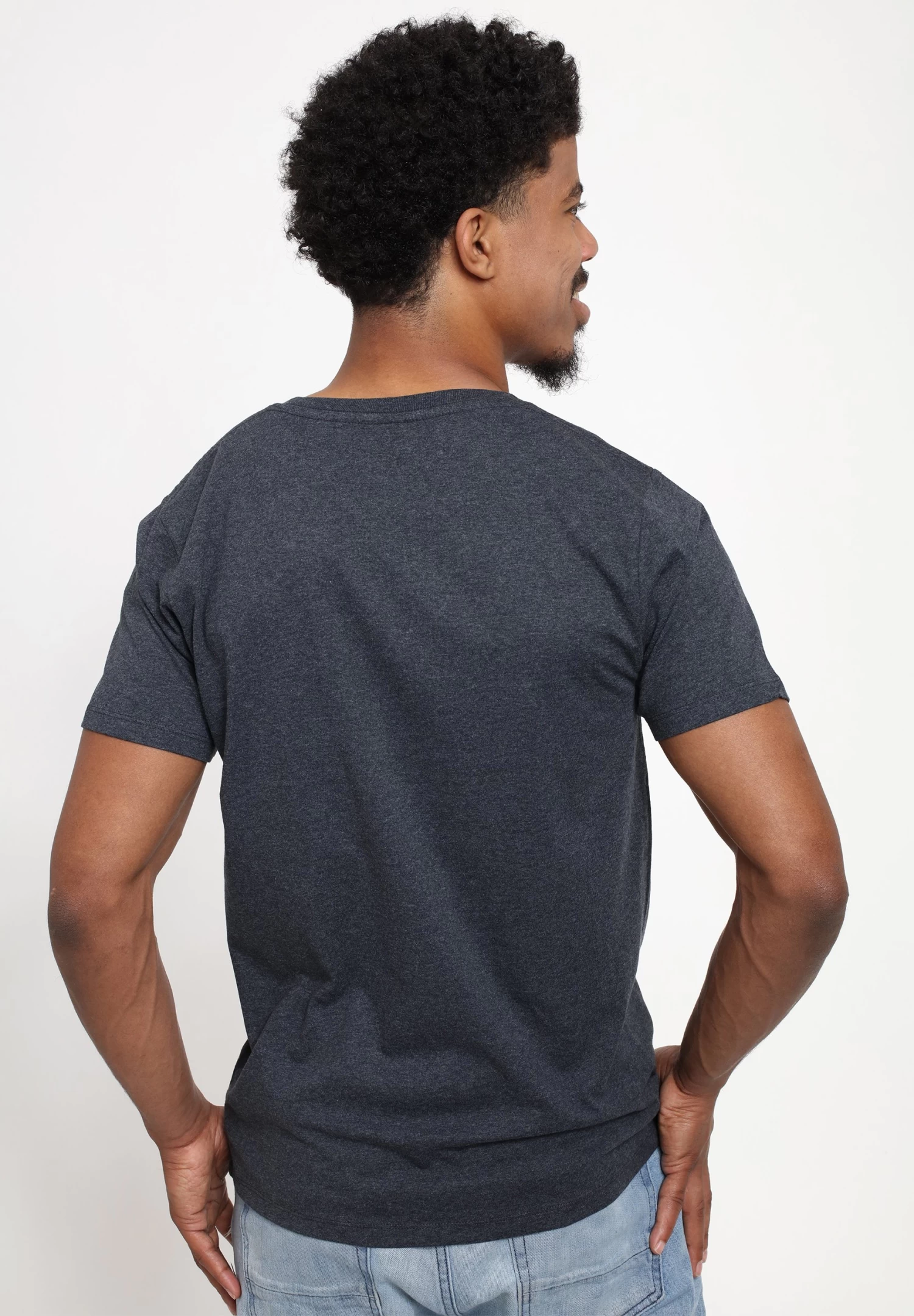 Disney Mickey Classic Best Goof Unisex - T-Shirt Print - Melange Black 4 Disney Mickey Classic Best Goof Unisex - T-Shirt Print - Melange Black - Afbeelding 2