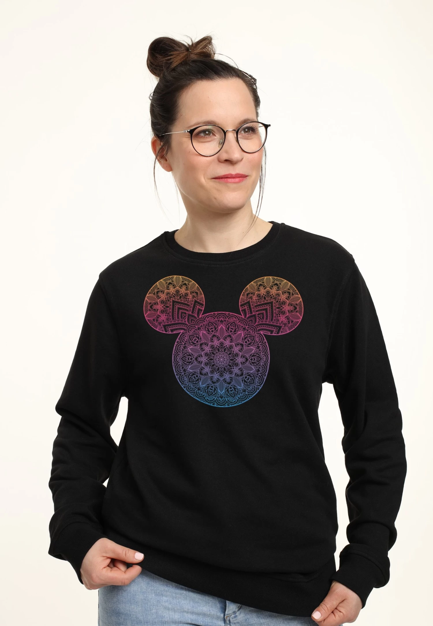 Disney Classic Mickey Mickey Mandala Fill - Sweater - Black 5 Disney Classic Mickey Mickey Mandala Fill - Sweater - Black - Afbeelding 3