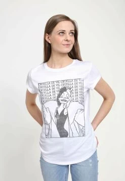 Disney 101 Dalmatians Cruella De Vil - T-Shirt Print - White 10 Disney 101 Dalmatians Cruella De Vil - T-Shirt Print - White -Disney 13d0f7867584474aad2748384aeae7d6