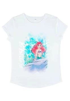 Disney The Little Mermaid Watercolor Splash - T-Shirt Print - White 12 Disney The Little Mermaid Watercolor Splash - T-Shirt Print - White -Disney 14abd895af644470822428c7ed00ac0c