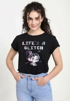 Disney Wreck-It Ralph 2 Glitch Life - T-Shirt Print - Black -Disney 15671f49e92e4e0aa3f032b45b6bcb86