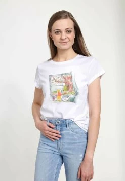 Disney Winnie The Pooh Winnie Window - T-Shirt Print - White -Disney 16f9afb5a97a40aa9a1b46196152b4db