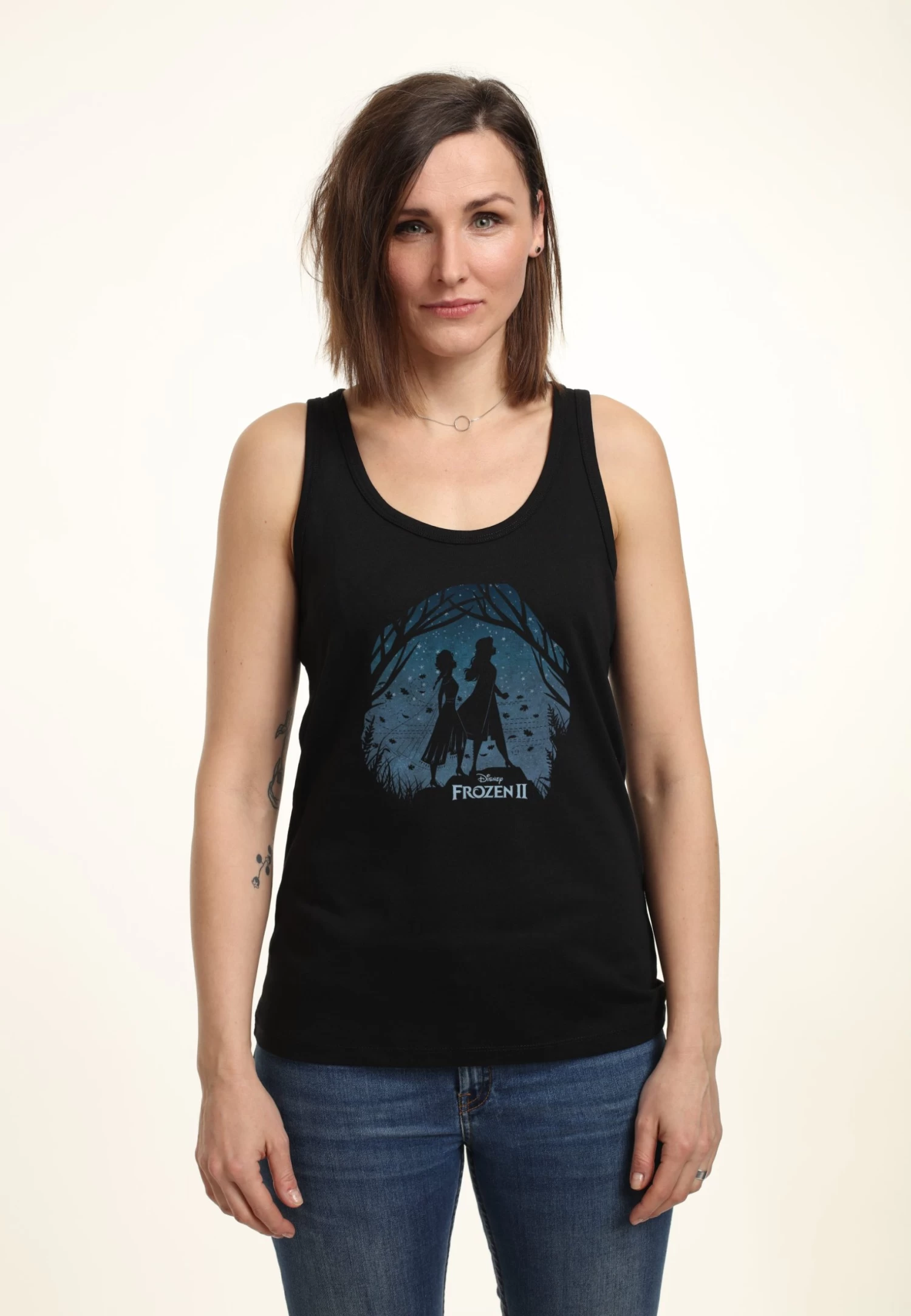 Disney Frozen 2 Scenery-Tank - Top - Black 3 Disney Frozen 2 Scenery-Tank - Top - Black
