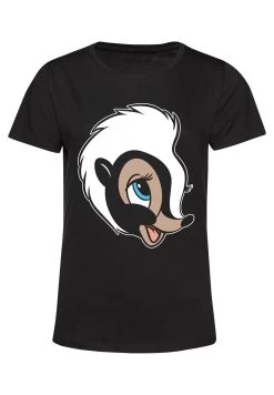 Disney Bambi Flower Big Face - T-Shirt Print - Black -Disney 1b8ea5091bb64c769fedb6cceae1edb0
