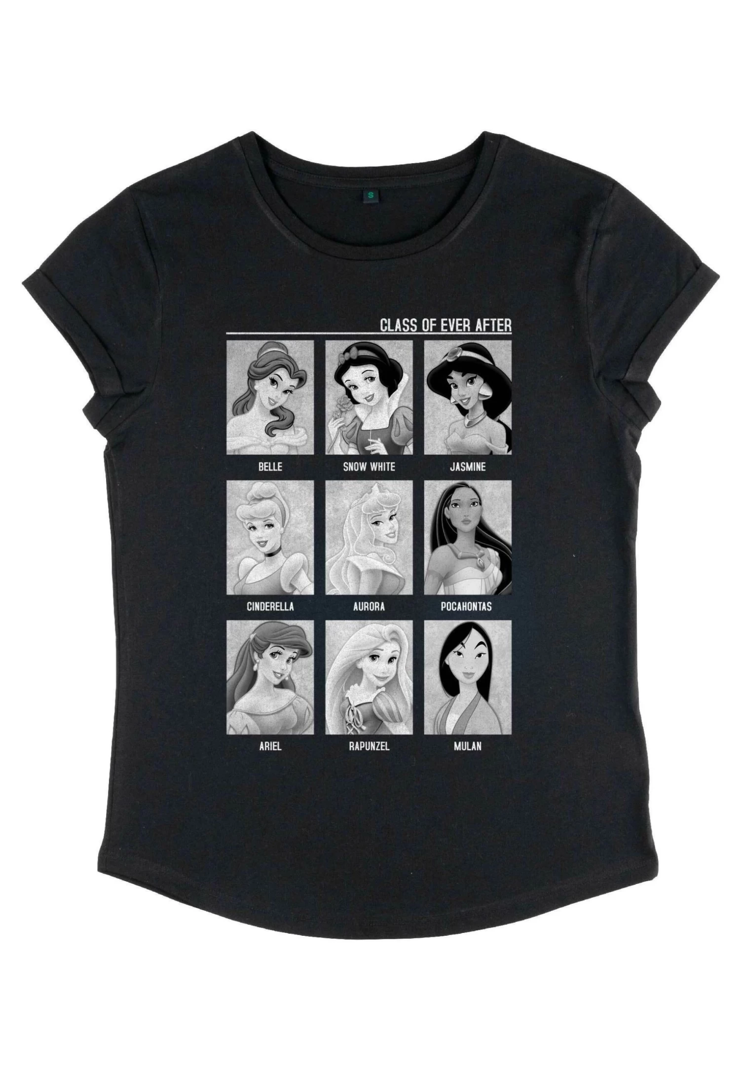 Disney Princesses Class Of - T-Shirt Print - Black 7 Disney Princesses Class Of - T-Shirt Print - Black - Afbeelding 5