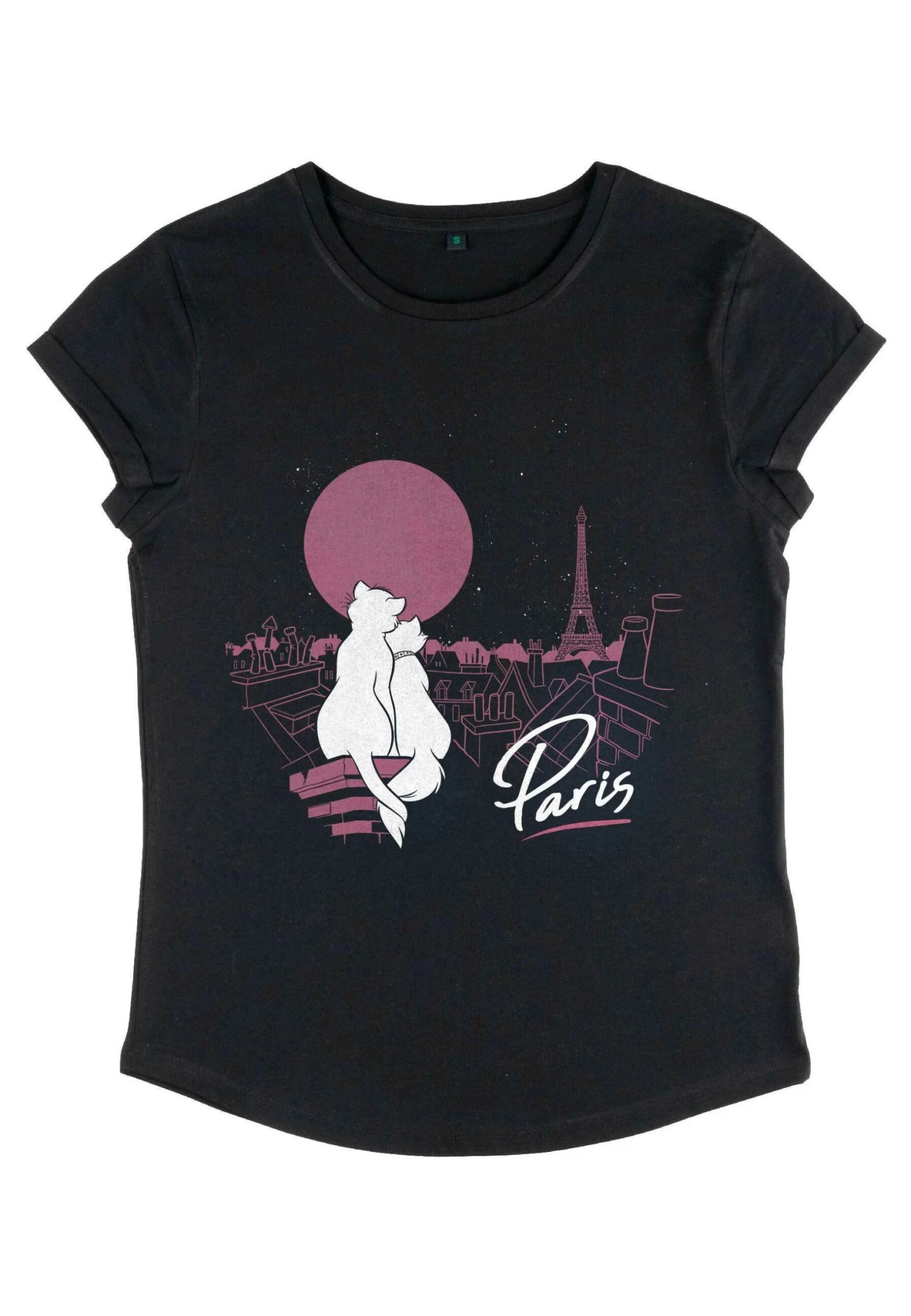 Disney The Aristocats Together In Paris - T-Shirt Print - Black 7 Disney The Aristocats Together In Paris - T-Shirt Print - Black - Afbeelding 5