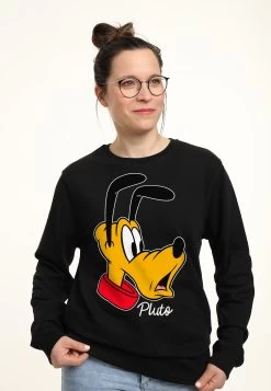 Disney Classic Mickey Pluto Big Face - Sweater - Black -Disney 2064dcafe5364e68a32b48c3639e6bc4
