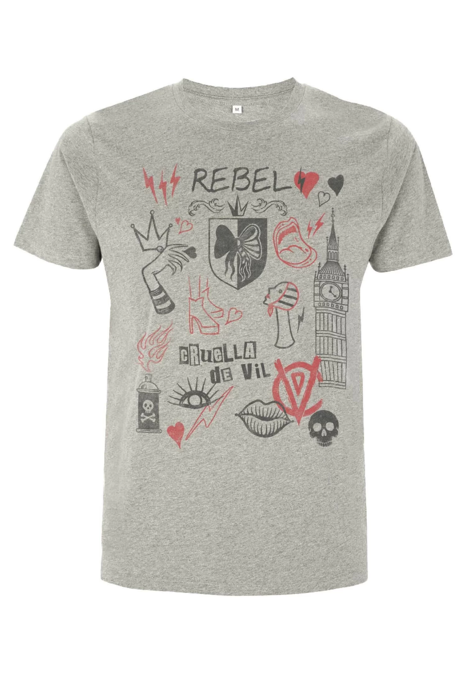 Disney Dnca Rebel Queen - T-Shirt Print - Melange Grey 3 Disney Dnca Rebel Queen - T-Shirt Print - Melange Grey