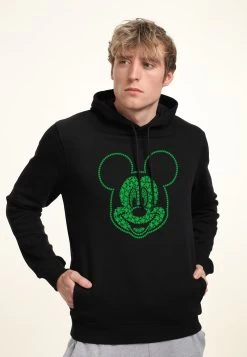 Disney Classic Mickey Micky Shamrocks - Hoodie - Black