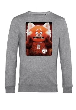 Disney Turning Red Panda Poster - Sweater - Heather Grey -Disney 23176cf78e314553ba3980fe507774f9