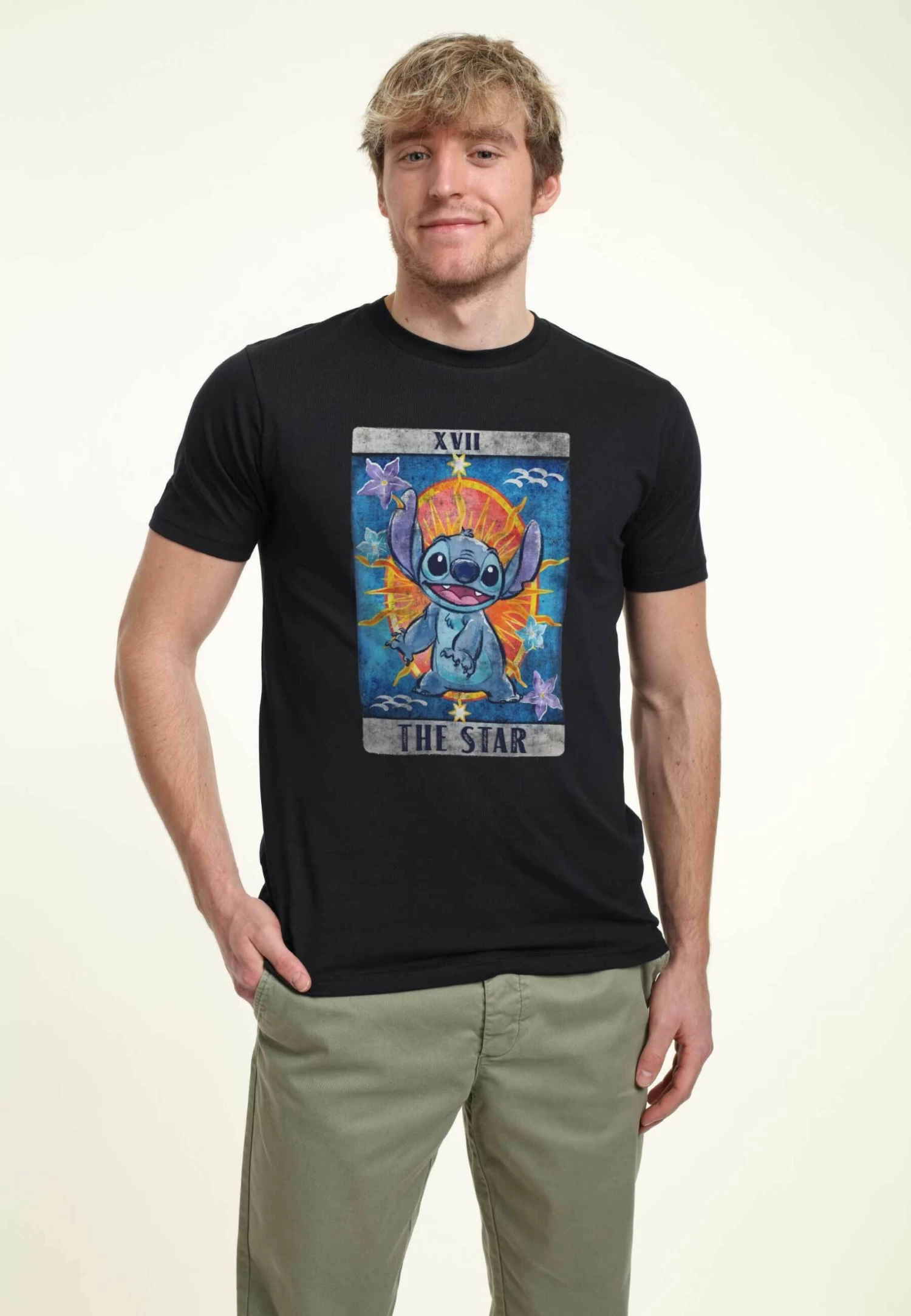 Disney Lilo & Stitch Tarot - T-Shirt Print - Navy Blue 6 Disney Lilo & Stitch Tarot - T-Shirt Print - Navy Blue - Afbeelding 4