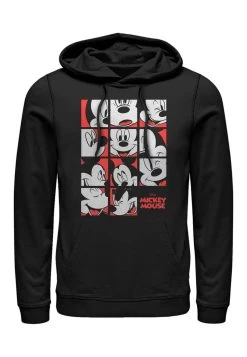 Disney Mickey Classic Mickey Mouse Expression Grid Unisex - Hoodie - Black