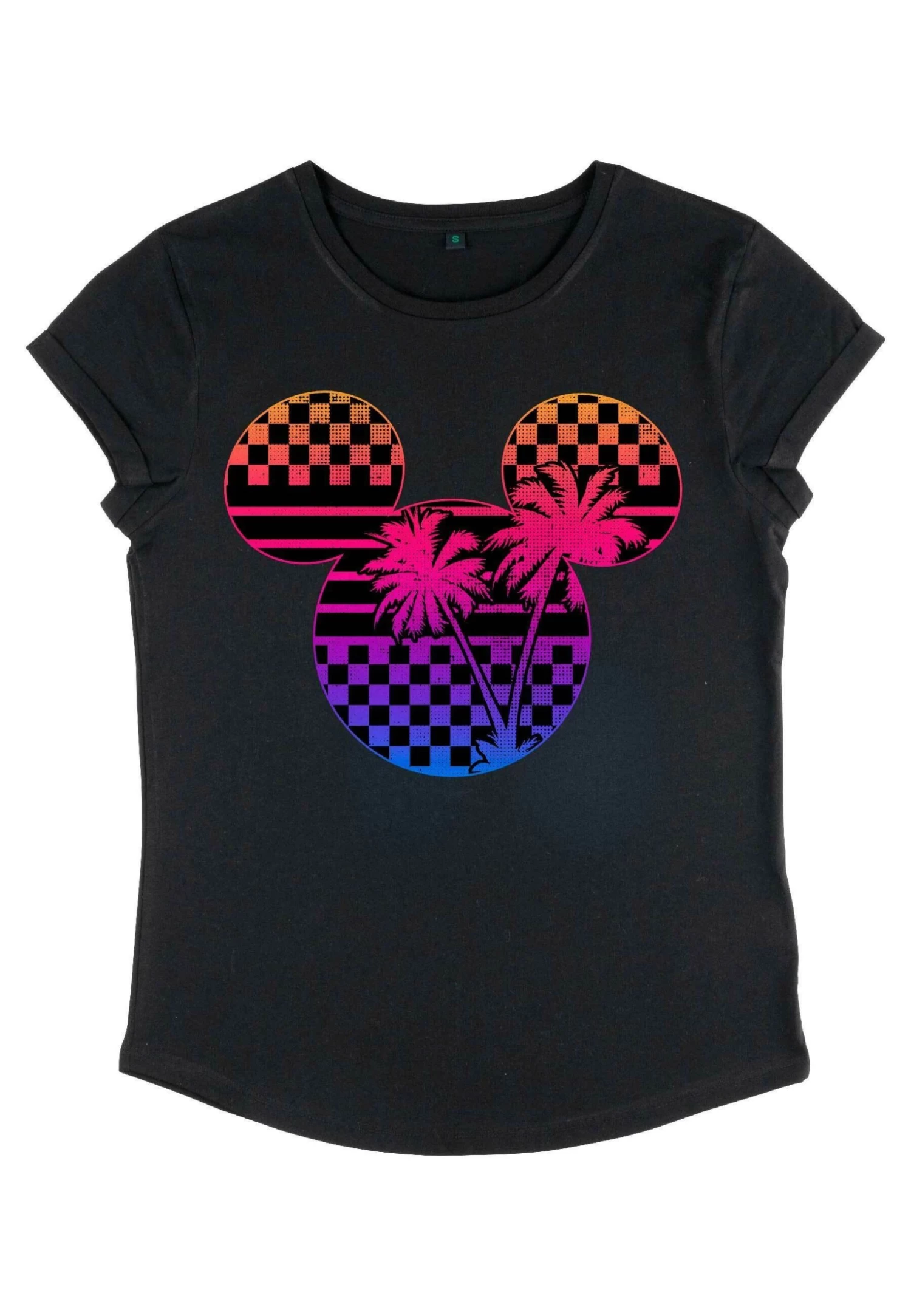 Disney Classic Mickey Roadster Palm Mickey - T-Shirt Print - Black 6 Disney Classic Mickey Roadster Palm Mickey - T-Shirt Print - Black - Afbeelding 4