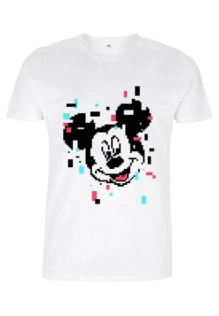 Disney Mickey Mouse Pixel Mickey - T-Shirt Print - White