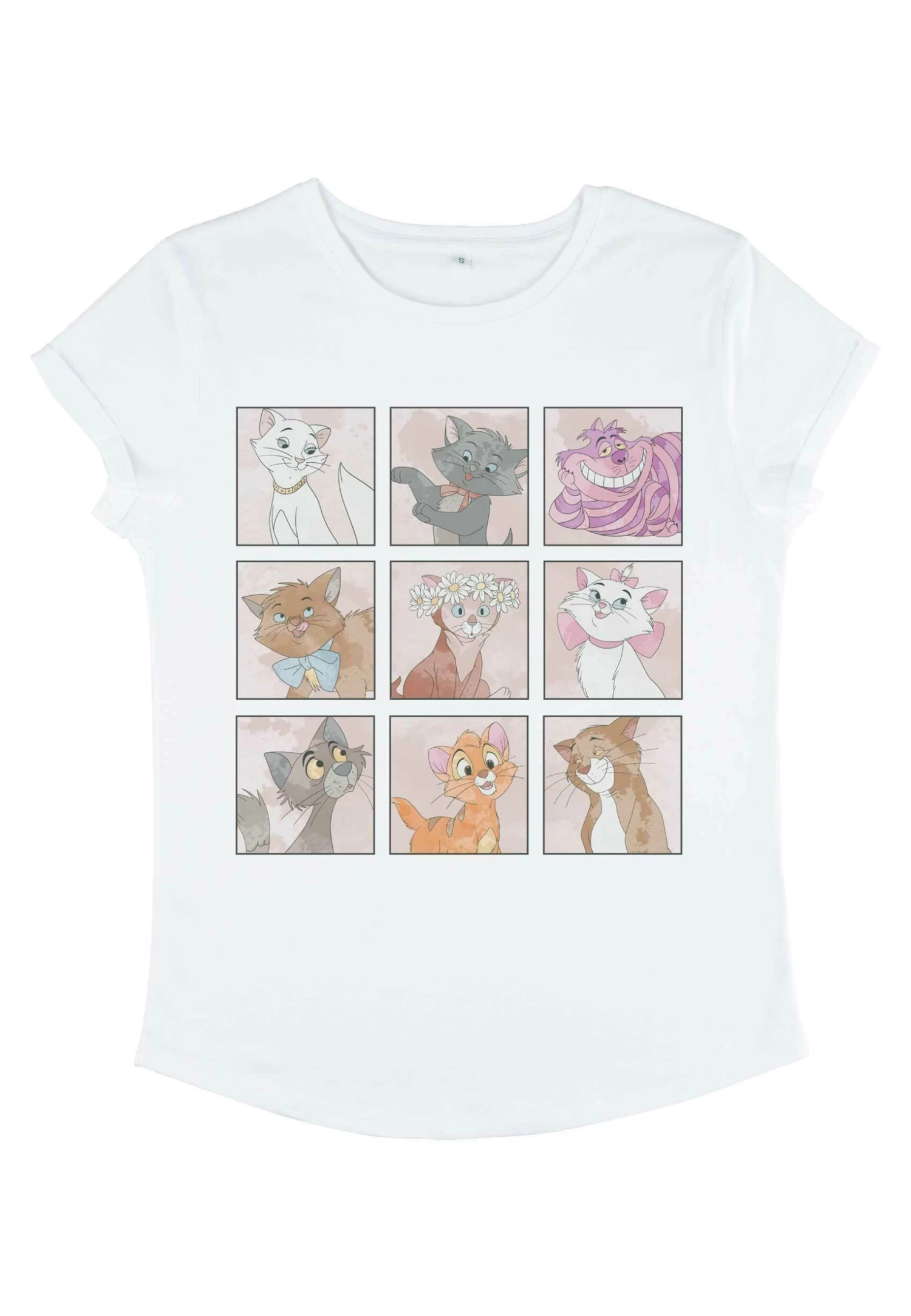 Mickey And Friends Disney Kitties - T-Shirt Print - White 6 Mickey And Friends Disney Kitties - T-Shirt Print - White - Afbeelding 4