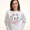 Disney The Aristocats Marie Big Face - Sweater - White -Disney 25b9f94eb13145bd947e30e8807d1f67