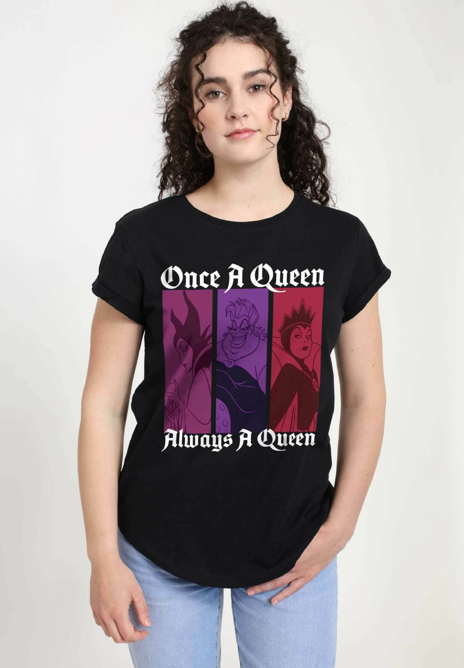 Disney Villains Queen Color - T-Shirt Print - Black 3 Disney Villains Queen Color - T-Shirt Print - Black
