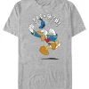 Disney Mickey Classic Donald Jump - T-Shirt Print - Heather Grey -Disney 26943fb14d8044feaf4ec55f0b5bb2f5