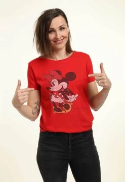 Disney Mickey Mouse Classic Vintage Minnie - T-Shirt Print - Red -Disney 2877169cf42b41458ca403ec9603589d