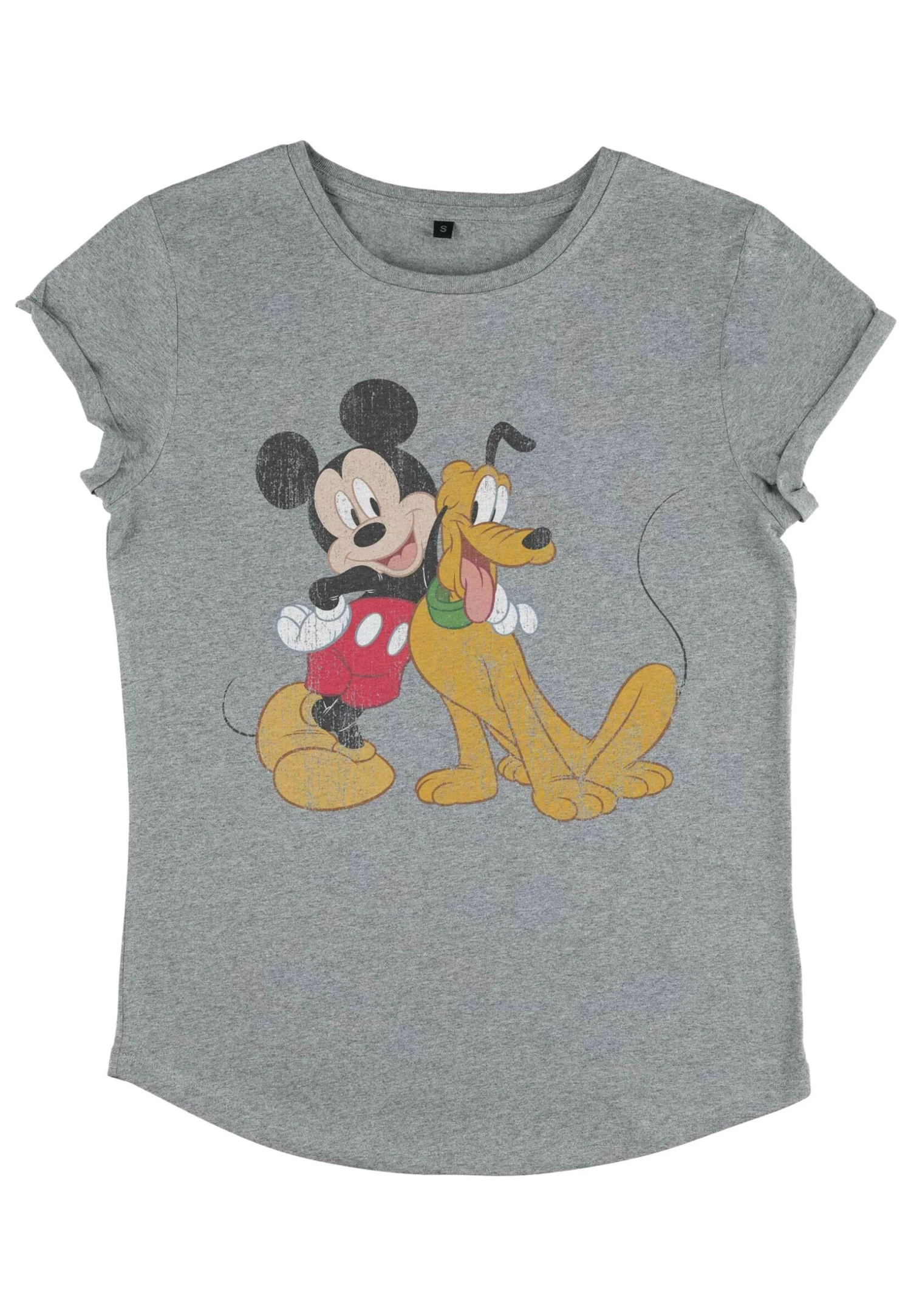 Disney Classic Mickey Mickey And Pluto - T-Shirt Print - Melange Grey 5 Disney Classic Mickey Mickey And Pluto - T-Shirt Print - Melange Grey - Afbeelding 3