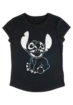 Disney Lilo & Stitch Negative Stitch - T-Shirt Print - Black -Disney 2903fa0d7cc8449cb3941269321ed234