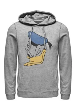 Disney Classics Unisex Donald Face Hoodie - Hoodie - Melange Grey