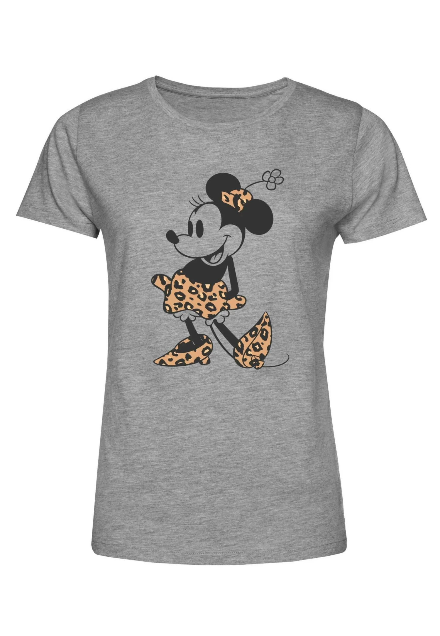Disney Mickey & Friends Leopard Mouse - T-Shirt Print - Heather Grey 7 Disney Mickey & Friends Leopard Mouse - T-Shirt Print - Heather Grey - Afbeelding 5