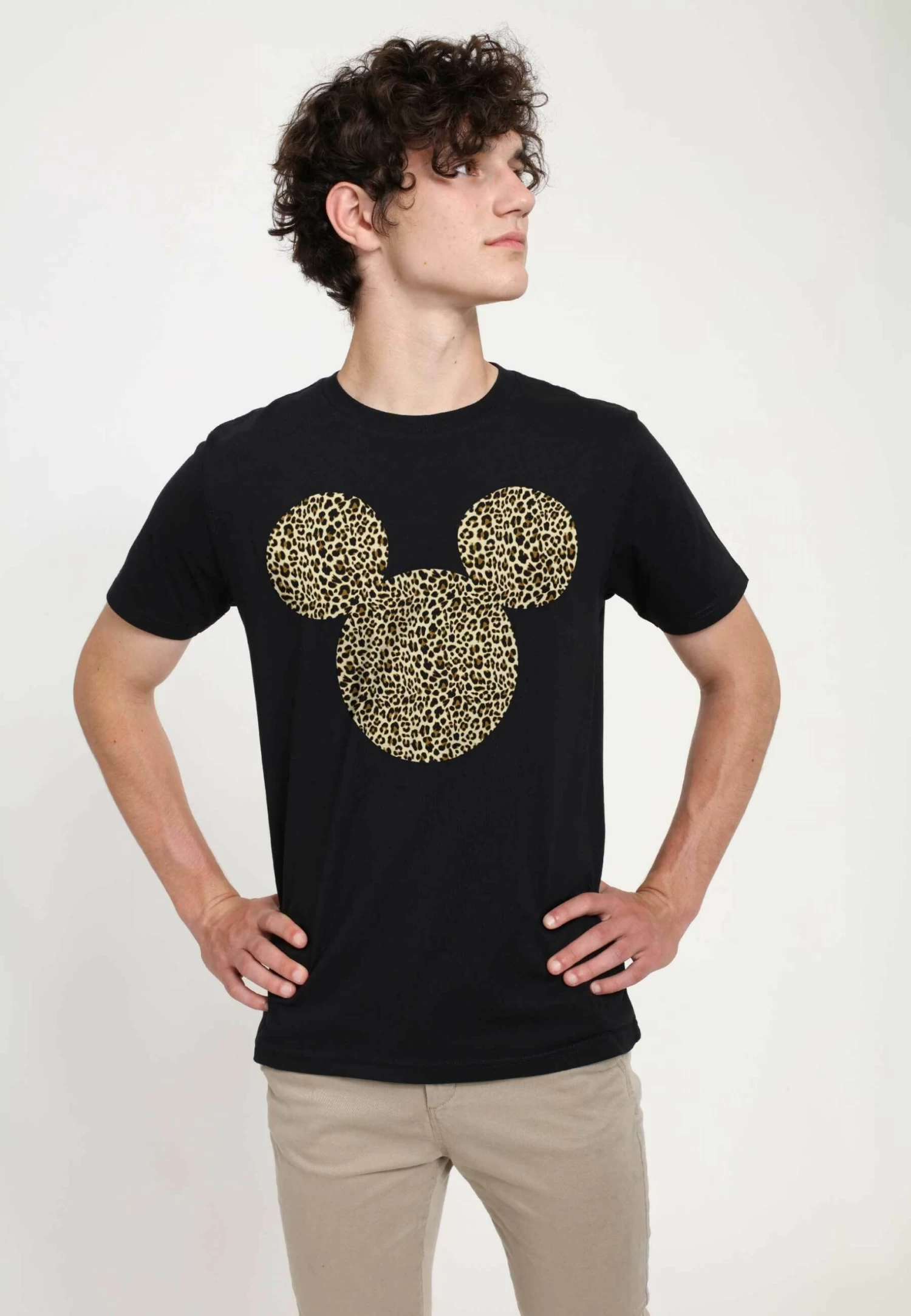 Disney Mickey Classic Animal Ears Unisex - T-Shirt Print - Black 5 Disney Mickey Classic Animal Ears Unisex - T-Shirt Print - Black - Afbeelding 3
