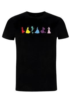Disney Princess Ditsy Princess Unisex - T-Shirt Print - Black -Disney 2b31be7921d942568a82d9bdc872d5f0